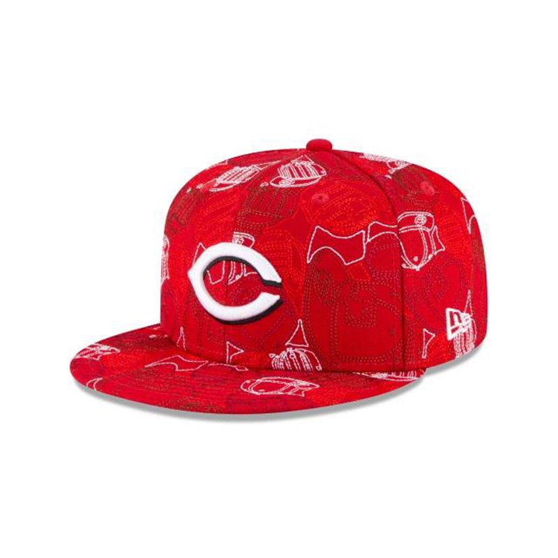 MLB Cincinnati Reds Cap Chaos 59Fifty Fitted (DDD3972) - Red New Era Caps